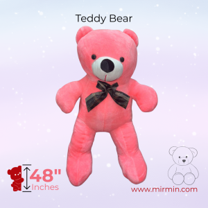 Pink Teddy Bear 4 Feet – Lovely Birthday & Valentine Gift Plush Toy