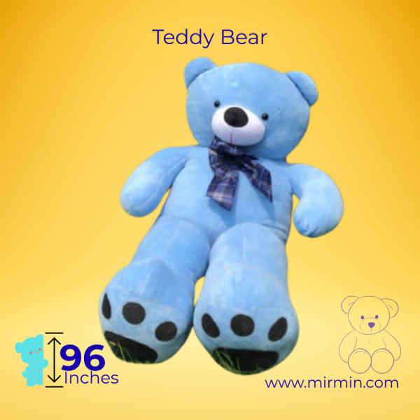 Sky Blue Teddy Bear 8 Feet – Giant Plush Stuffed Toy for Couples (2)