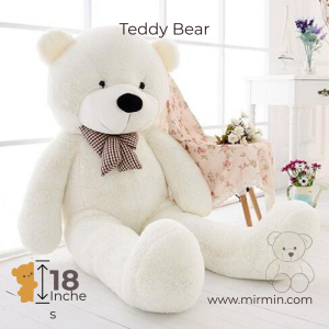 Off-White Teddy Bear 1.5 Feet – Cute Small Plush Toy Online