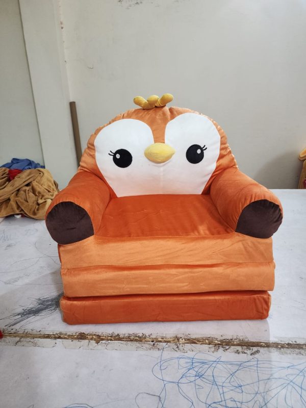 redish orange baby sofa meadium